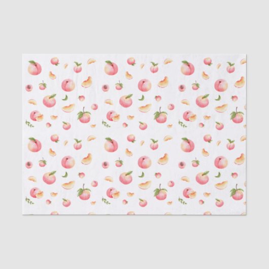 Peach-Muster Seidenpapier (Vorderseite)