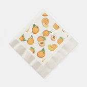 Peach-Muster Serviette (Ecke)
