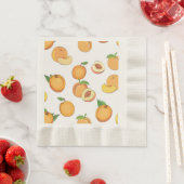 Peach-Muster Serviette (Beispiel)