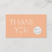 Peach MyStical Vielen Dank für das Branding kleine Visitenkarte (Vorderseite)