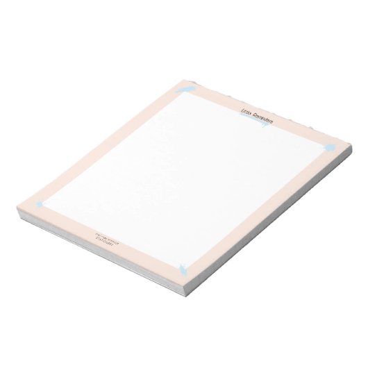 Peach´n Blue Notepad Small Little Reminders Notizblock (Rotiert)