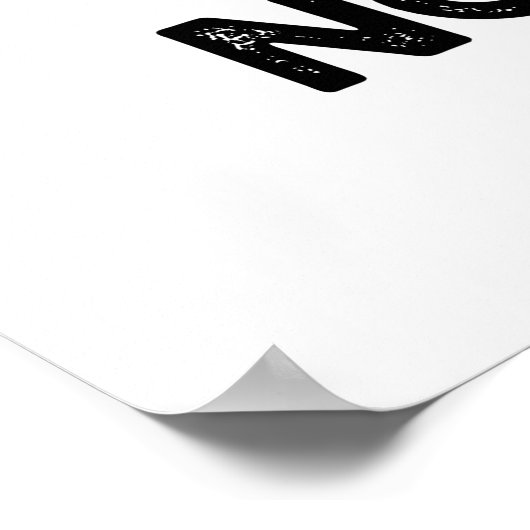 Peach Not War Funny Fruit Puff Poster (Ecke)