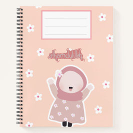 Peach Notebook "Alhamdulillah" Notizblock