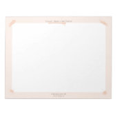 Peach Notepad Good Ideas Start Here Notizblock (Vorderseite)