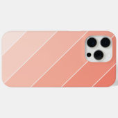 Peach Ombré Streifen Case-Mate iPhone Hülle (Rückseite (Horizontal))