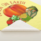 Peach on Earth Funny Christmas Puff Sherpadecke (3/4)