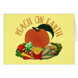 Peach on Earth Funny Christmas Puppenkarte