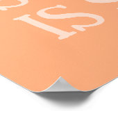 Peach Orange Creative Tools Illustration Self Care Poster (Ecke)