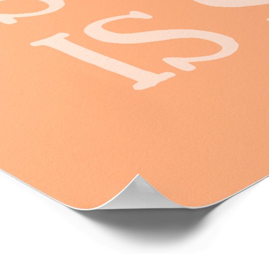 Peach Orange Creative Tools Illustration Self Care Poster (Ecke)