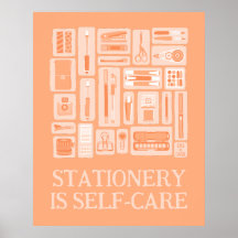 Peach Orange Creative Tools Illustration Self Care