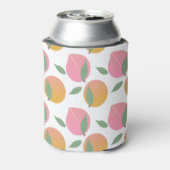 Peach Orange Fruchtmuster White Dosenkühler (Kanne Rückseite)