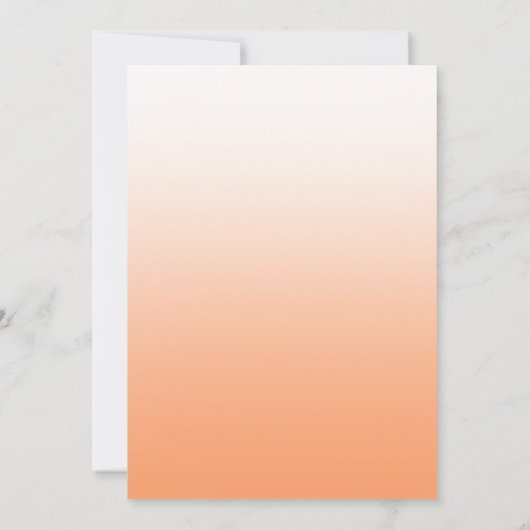 Peach Orange Fuzz Wedding QR Code Seating Chart (Rückseite)