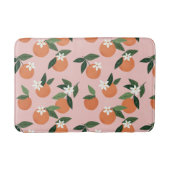 Peach Orange Juice Muster Badematte (Vorderseite)
