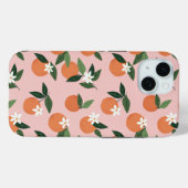 Peach Orange Juice Muster Case-Mate iPhone Hülle (Rückseite (Horizontal))