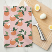 Peach Orange Juice Muster Geschirrtuch (Viertel Falte)