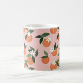 Peach Orange Juice Muster Kaffeetasse (Mittel)