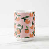 Peach Orange Juice Muster Kaffeetasse (Mittel)