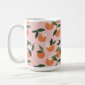 Peach Orange Juice Muster Kaffeetasse (Links)