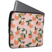 Peach Orange Juice Muster Laptopschutzhülle (Vorne Rechts)