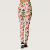 Peach Orange Juice Muster Leggings (Rückseite)