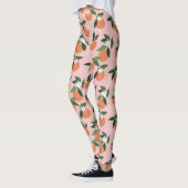 Peach Orange Juice Muster Leggings (Links)