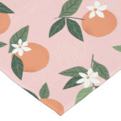 Peach Orange Juice Muster Mittelgroßer Tischläufer (Ecke)