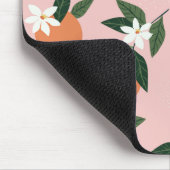 Peach Orange Juice Muster Mousepad (Ecke)