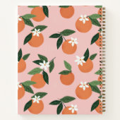 Peach Orange Juice Muster Notizblock (Rückseite)