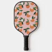 Peach Orange Juice Muster Pickleball Schläger (Vorderseite)