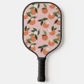 Peach Orange Juice Muster Pickleball Schläger (Rückseite)