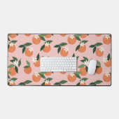 Peach Orange Juice Muster Schreibtischunterlage (Tastatur & Maus)