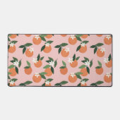 Peach Orange Juice Muster Schreibtischunterlage (Vorderseite)
