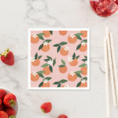 Peach Orange Juice Muster Serviette (Beispiel)