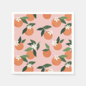 Peach Orange Juice Muster Serviette (Vorderseite)