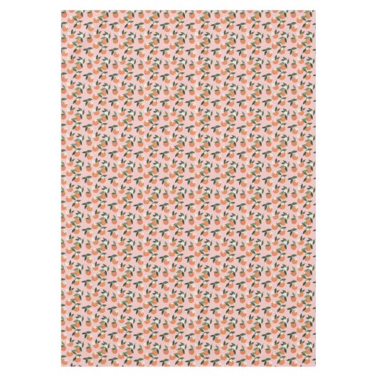 Peach Orange Juice Muster Tischdecke (Vorderseite)