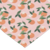 Peach Orange Juice Muster Tischdecke (Schrägansicht)