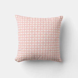 Peach Orange Karos Kissen