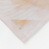 Peach Orange Mandala Fleecedecke (Ecke)