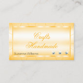 Peach Orange mit Diamanten und Foto Glamour Visitenkarte (Vorderseite)