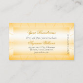 Peach Orange mit Diamanten und Logo-Glamour Visitenkarte (Rückseite)