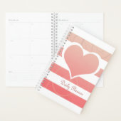 Peach Orange Pastel Heart Planer (Anzeige)