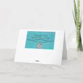 Peach Orange Rose Bibel Verse Faith Art Note Card Karte (Rückseite)