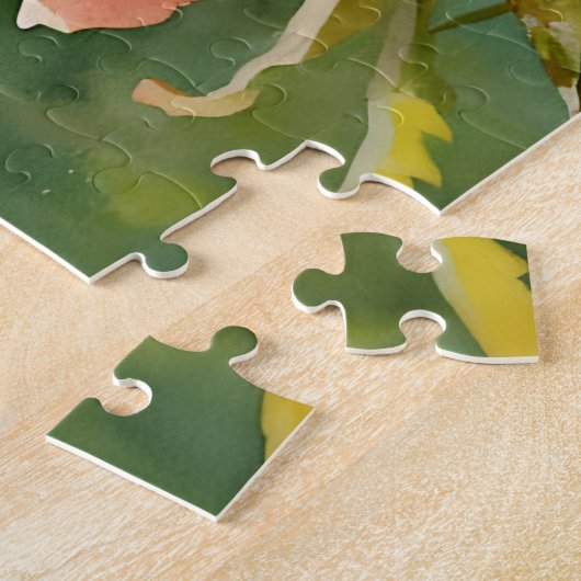 Peach Orange Rose Garden Puzzle (Seite)