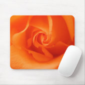 Peach Orange Rose Mousepad (Mit Mouse)