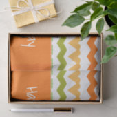 Peach Orange und Green Seidenpapier (Geschenk)