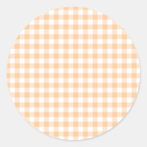 Peach Orange und White Gingham