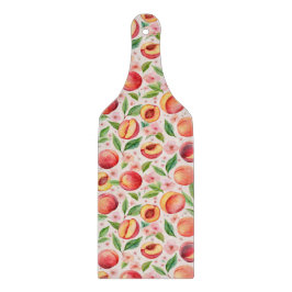 Peach Orchard Bloom - Aquarellfarben Obst und Gemü Schneidebrett
