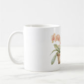 Peach Orchid Flowers Kaffeetasse (Links)