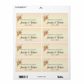 Peach Orchid Watercolor Posh Water Flasche (Vorne)