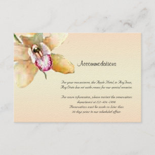 Peach Orchid Watercolor Posh Wedding Beilage Begleitkarte